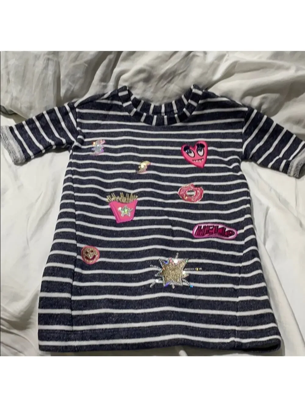 Gymboree 4 French terry junk food dress worn once